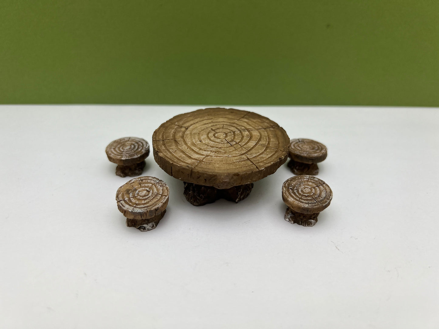 Faux Wood Table and Chair Set of 5