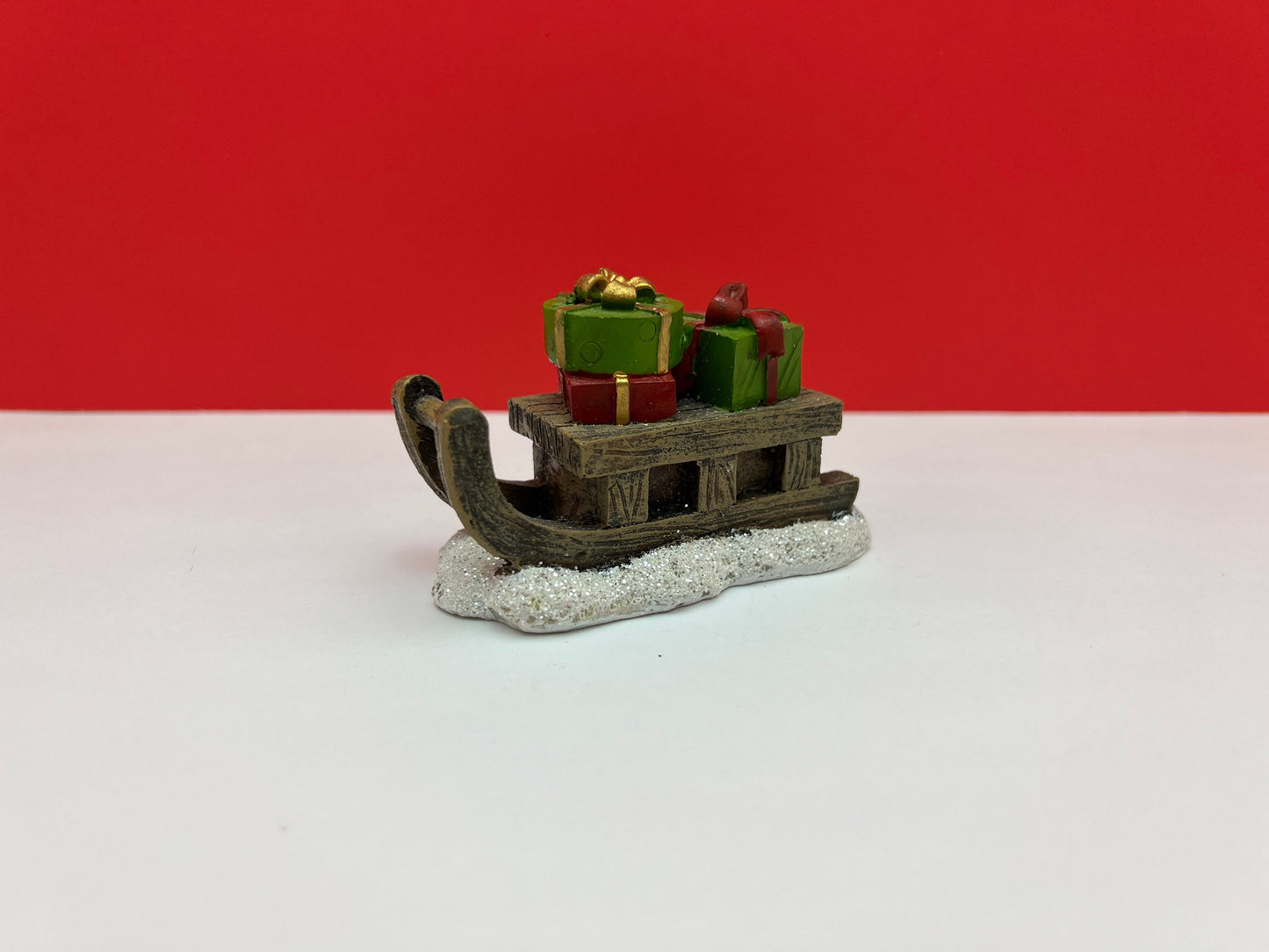 Resin Sleigh with Christmas Gifts