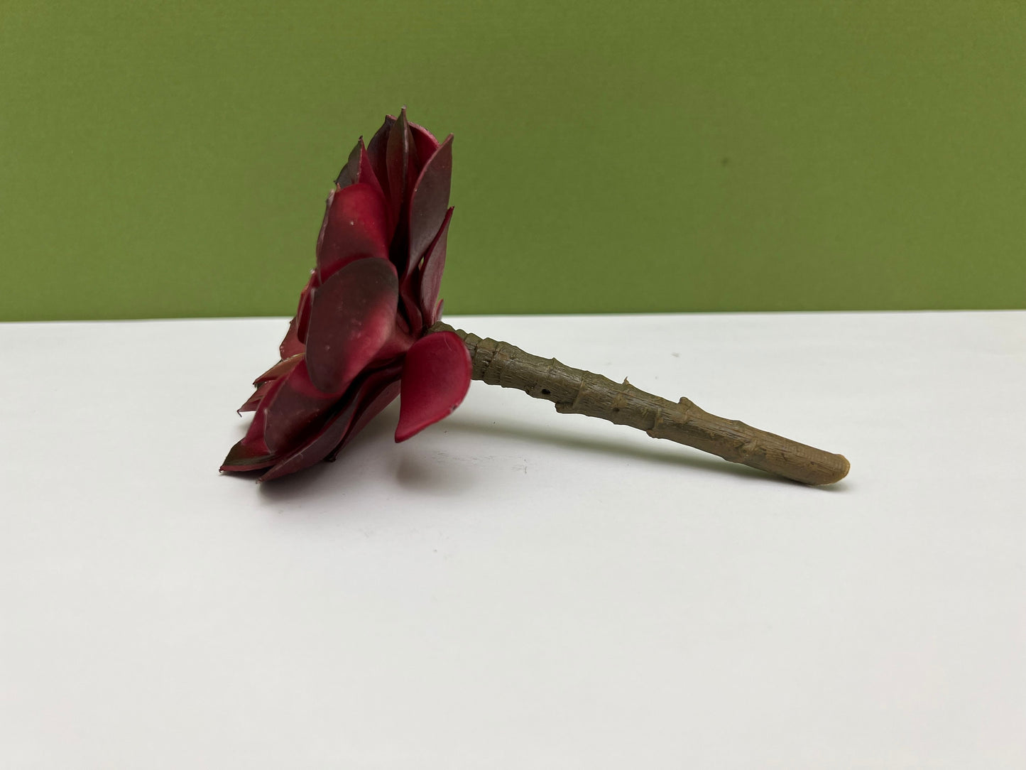 Fairy Garden Miniature Faux Echeveria Succulent Pick - Dark Red