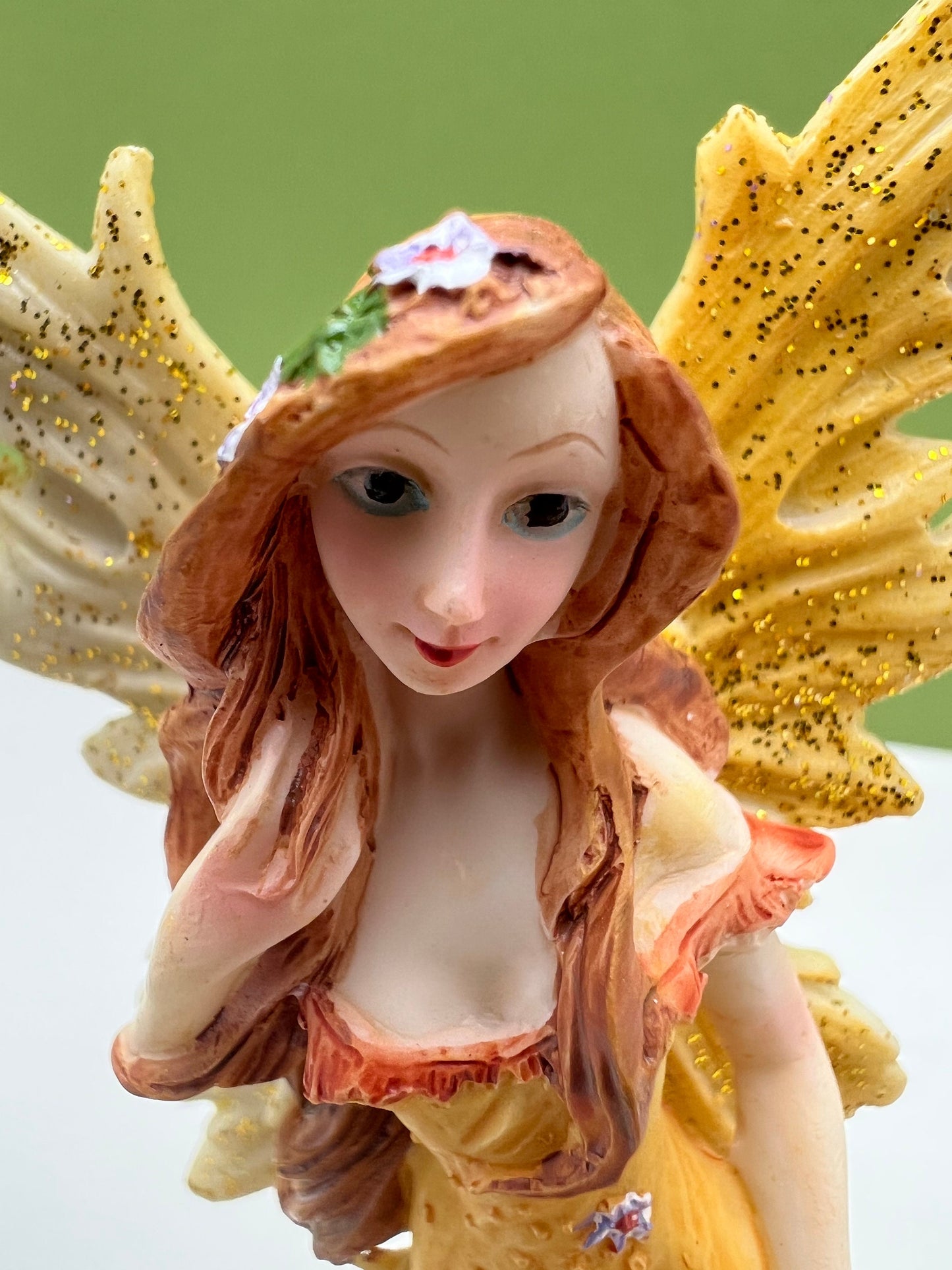 Glitter Fairies Standing on Flowers