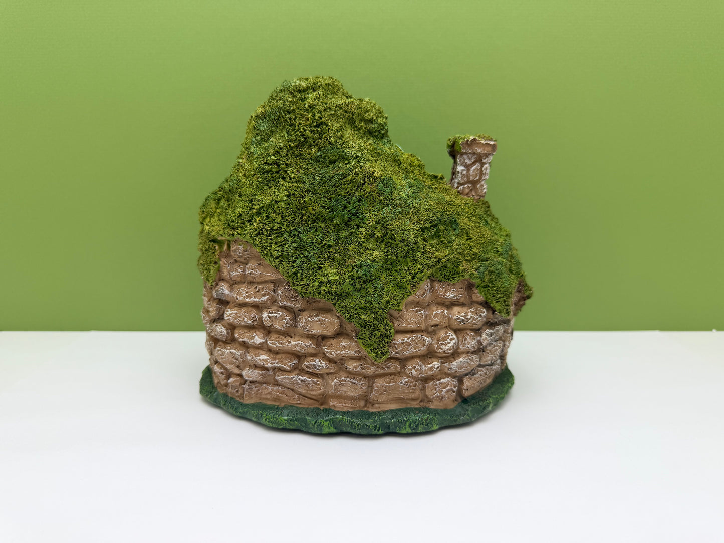Cottage House with Moss Roof