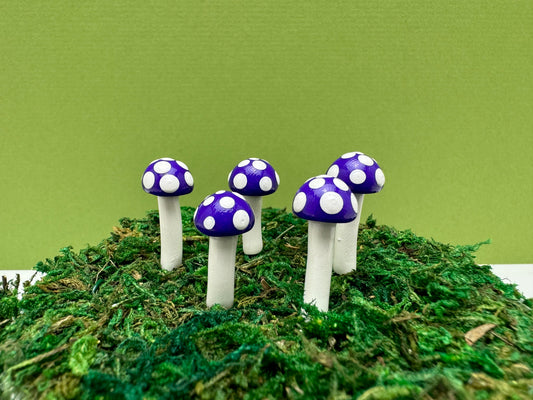 Ball Mushroom Picks - Deep Purple