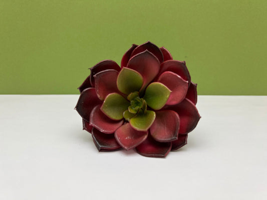 Fairy Garden Miniature Faux Echeveria Succulent Pick - Dark Red