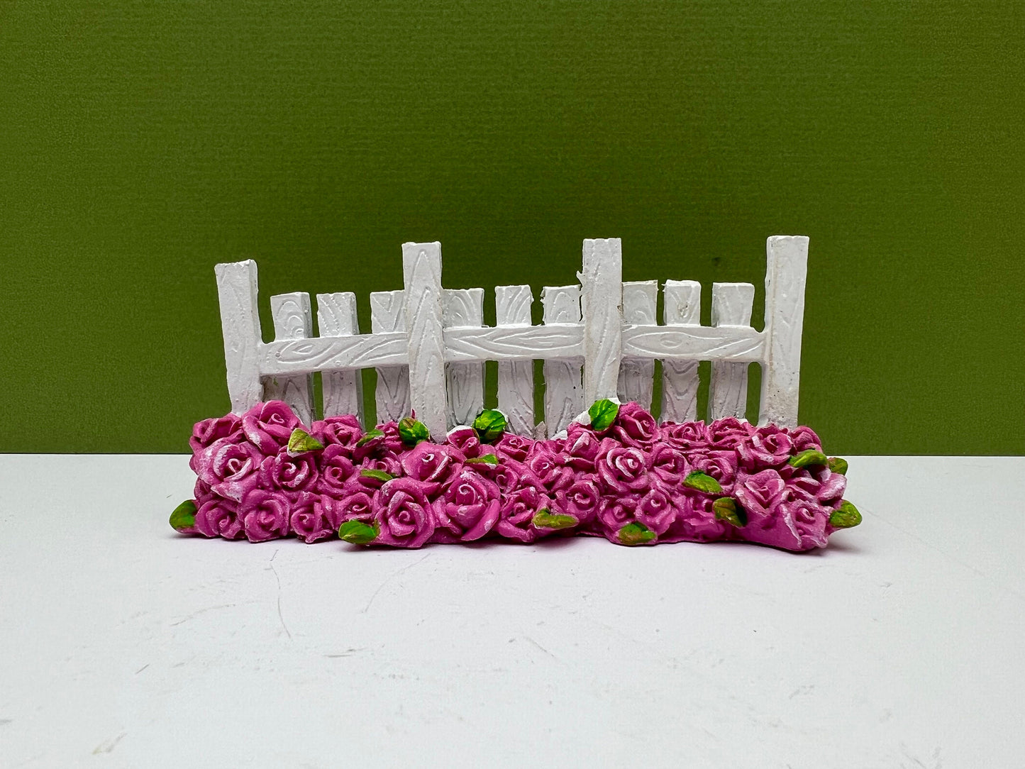 Rose Lined Picket Fence