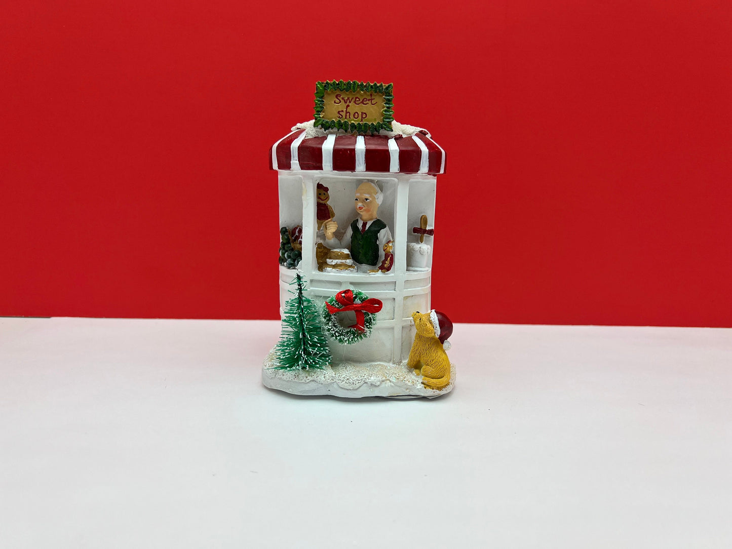 Christmas Resin LED Sweet Shop Stand