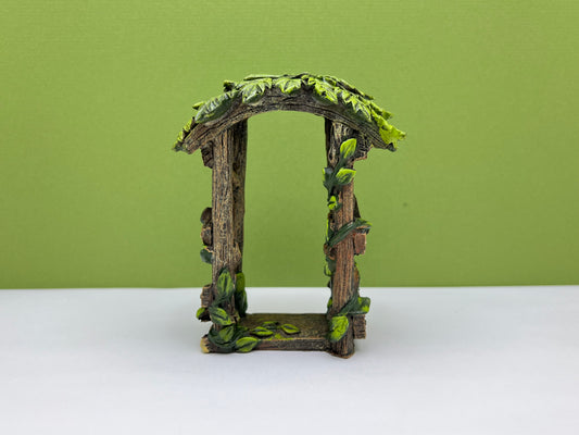 Wood Look Arch with Ivy