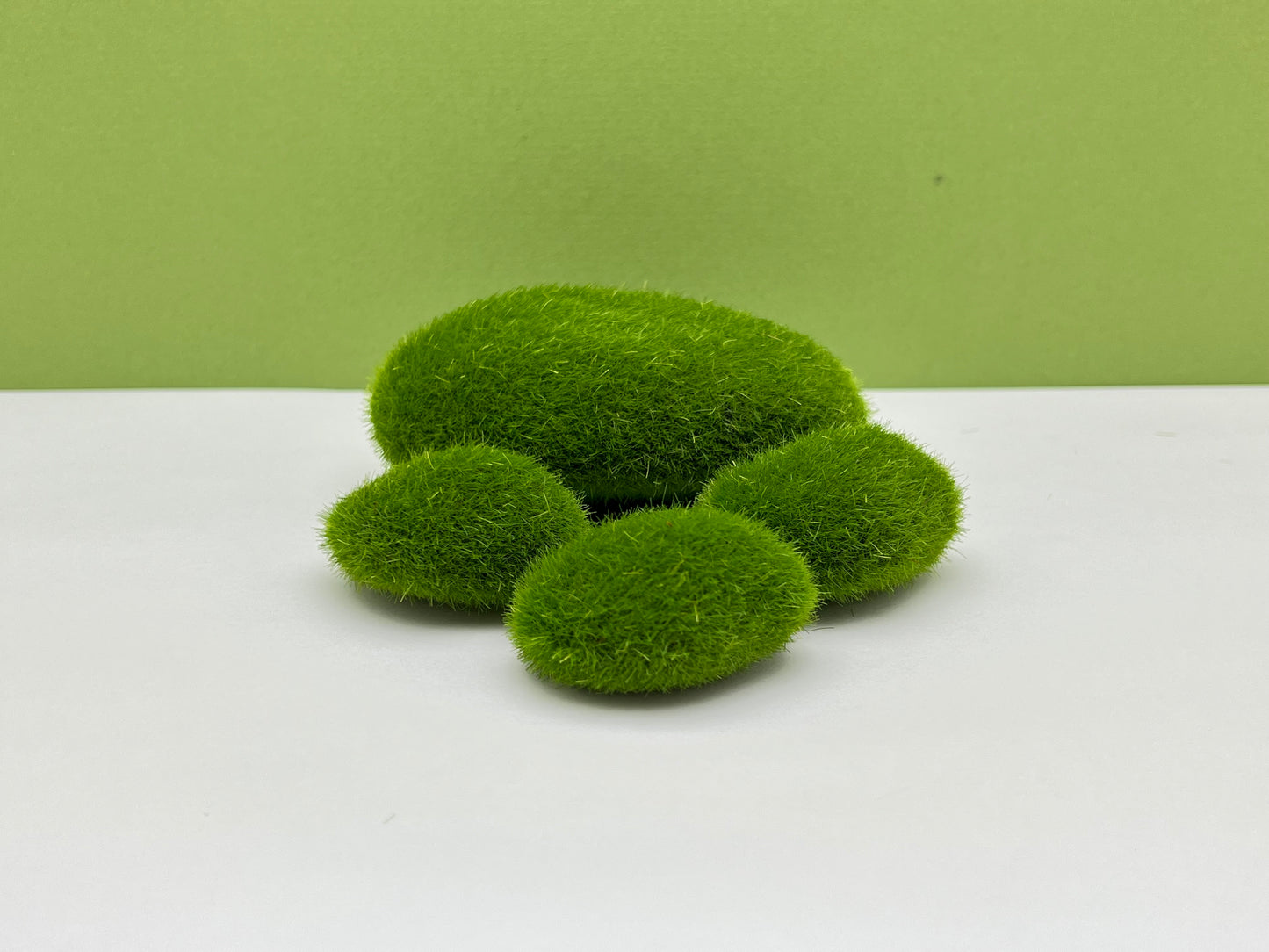 Artificial Moss Rocks Set of 4
