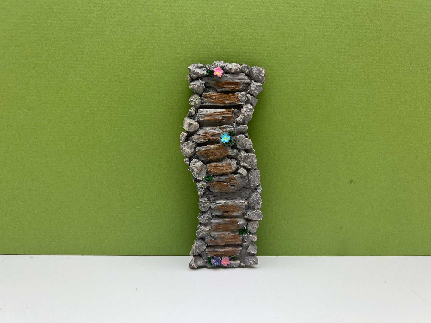 Pathway - Wood and Stone with Flower Accents