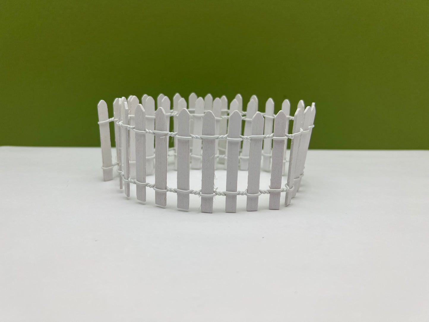 Wood Picket Fence - White