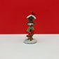 Christmas Birdhouse with Wreath and Cardinal
