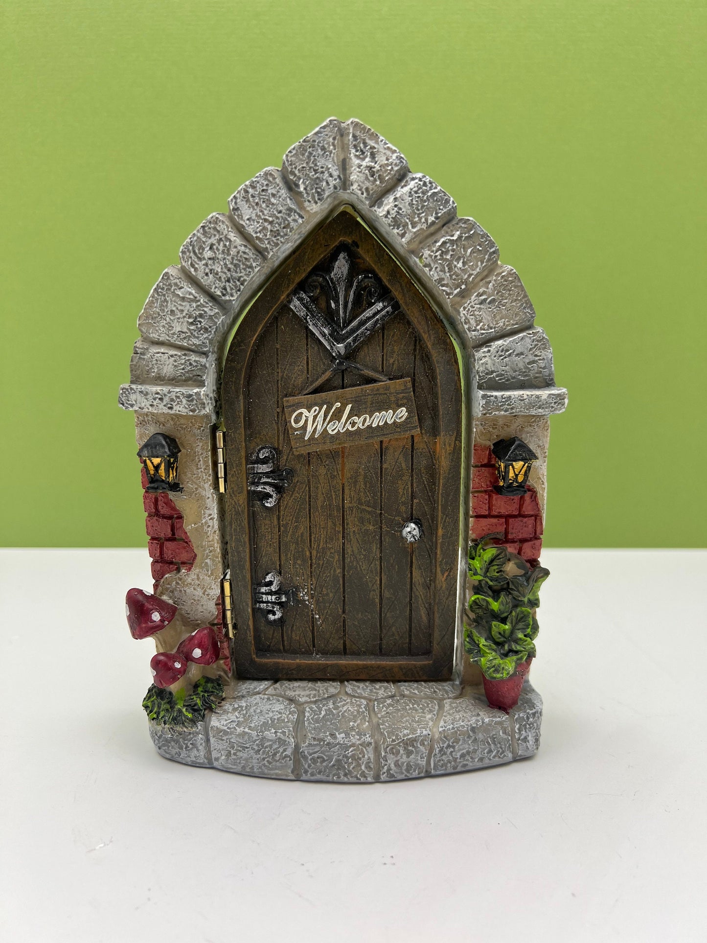 Opening Doorway - Stone with "Welcome"