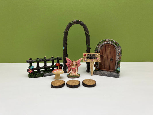 9pc Fairy Archway Door Fence Set