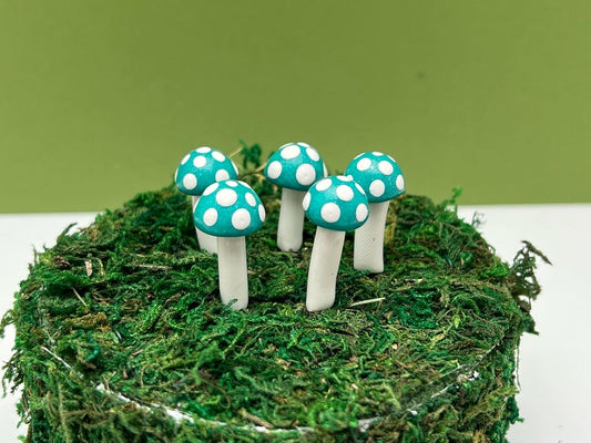 Ball Mushroom Picks - Turquoise