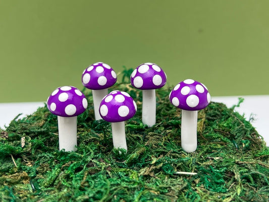 Ball Mushroom Picks - Violet