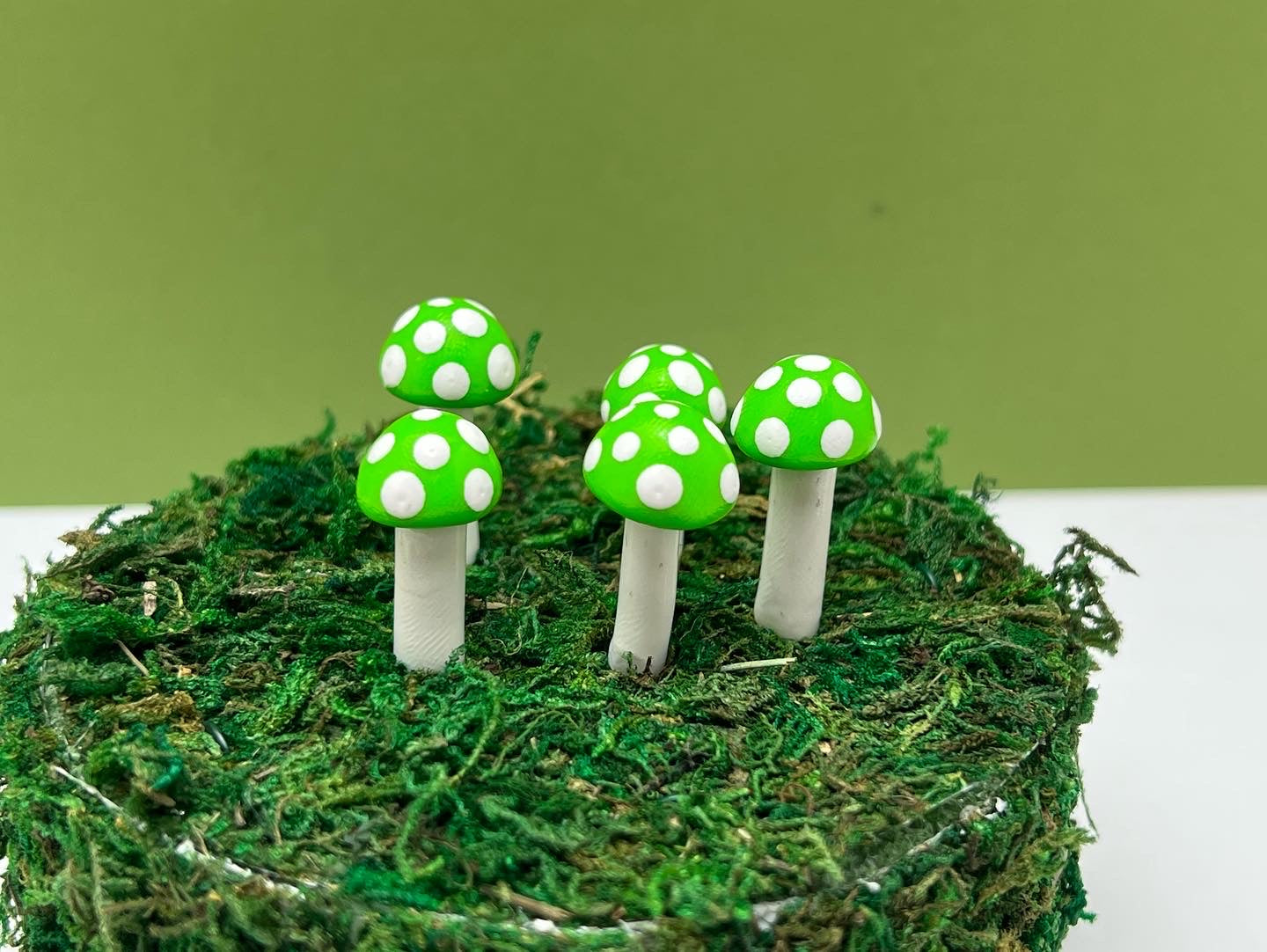 Ball Mushroom Picks - Bright Green