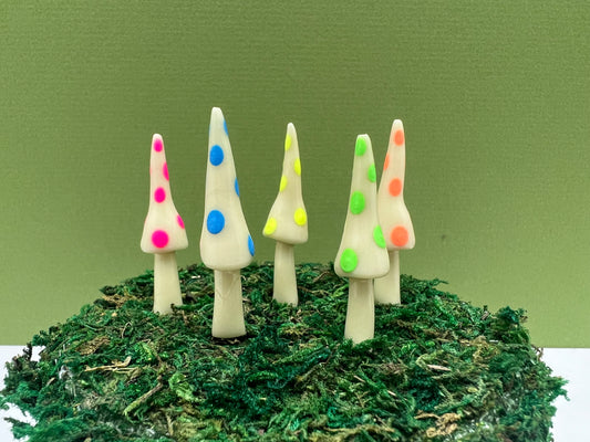 Gnome Mushroom Picks - Glow in the Dark