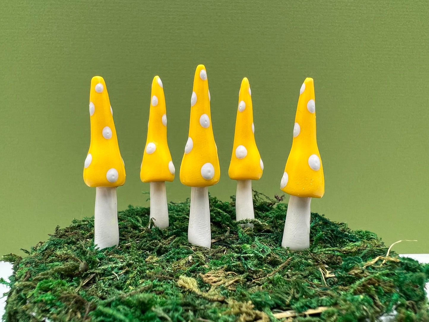 Gnome Mushroom Picks - Yellow